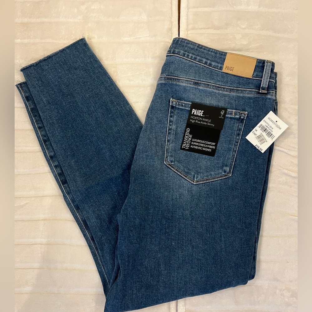 Paige Hoxton Ankle High Rise Skinny Jeans